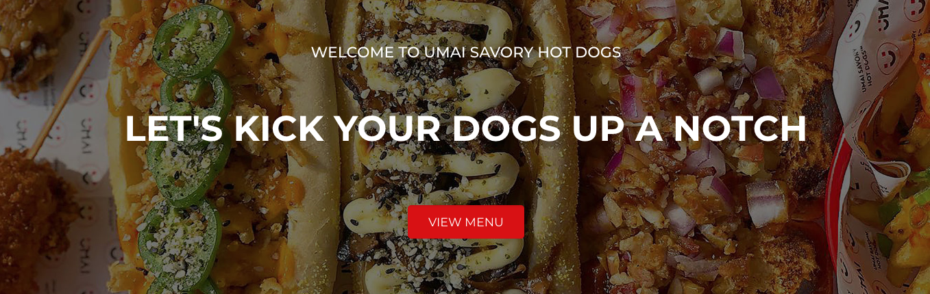 umai hot dogs website