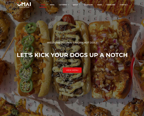 umai hot dogs website